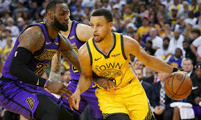 Stephen Curry Lebron James Golden States Warriors Los Angeles Lakers